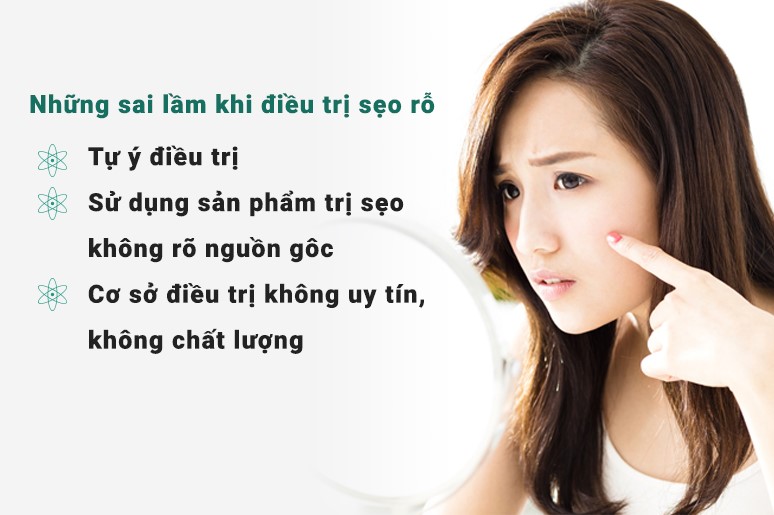 những sai lầm khi điều trị sẹo rỗ