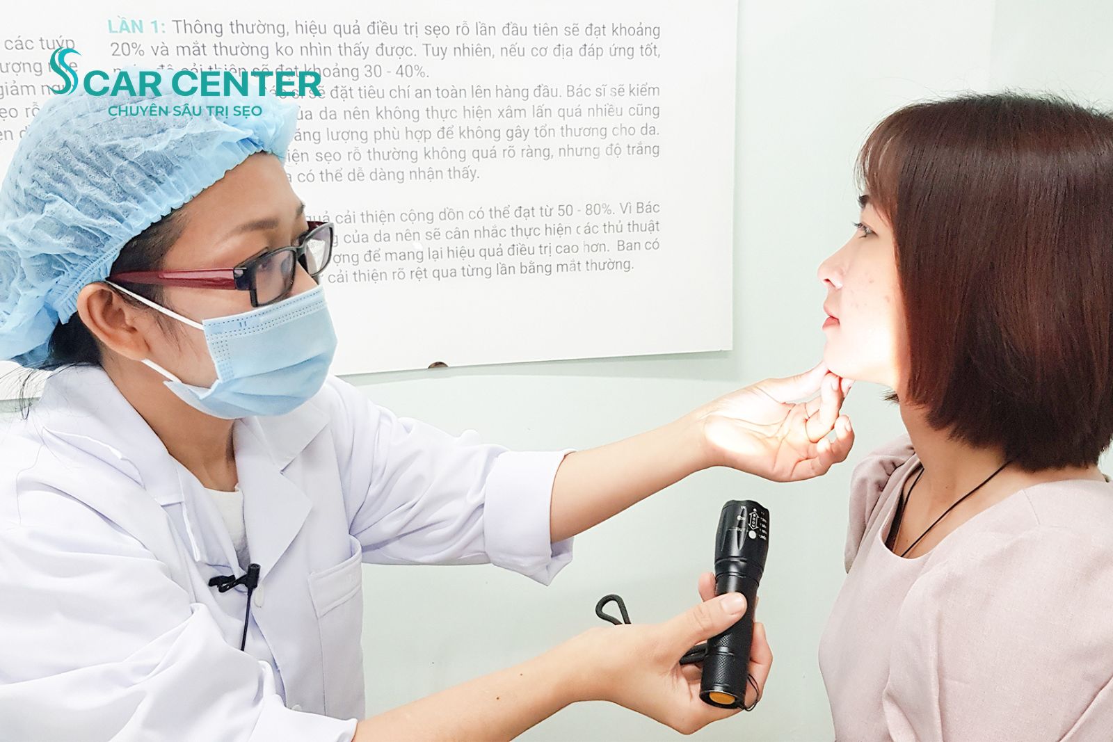 Scar Center có phác đồ điều trị sẹo lõm nặng khoa học
